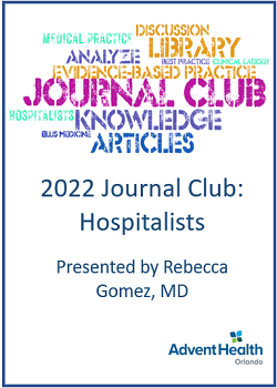 2022 Journal Club: Hospitalist Banner